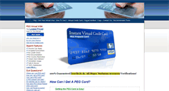 Desktop Screenshot of pegcard.com