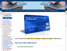 Tablet Screenshot of pegcard.com